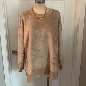 NWT Suede Sweatshirt, Size L